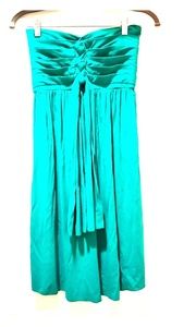Strapless Green Cocktail Dress